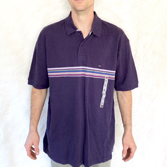 Tommy Hilfiger Multicolored rainbow stripe polo - Picture 2 of 8
